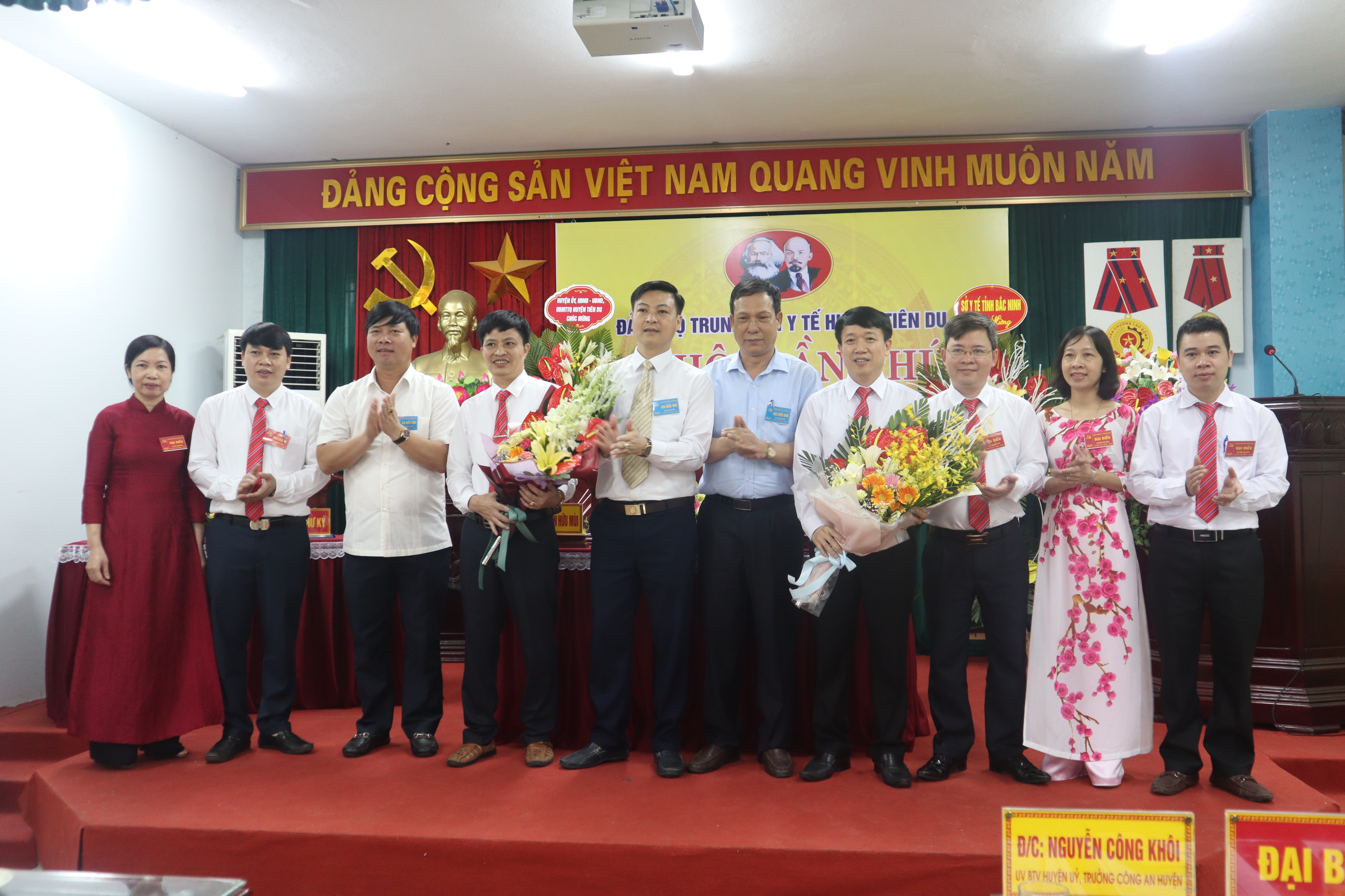 ĐẠI HỘI ĐẢNG BỘ TRUNG TÂM Y TẾ HUYỆN TIÊN DU LẦN THỨ I, NHIỆM KỲ 2020-2025 THÀNH CÔNG TỐT ĐẸP