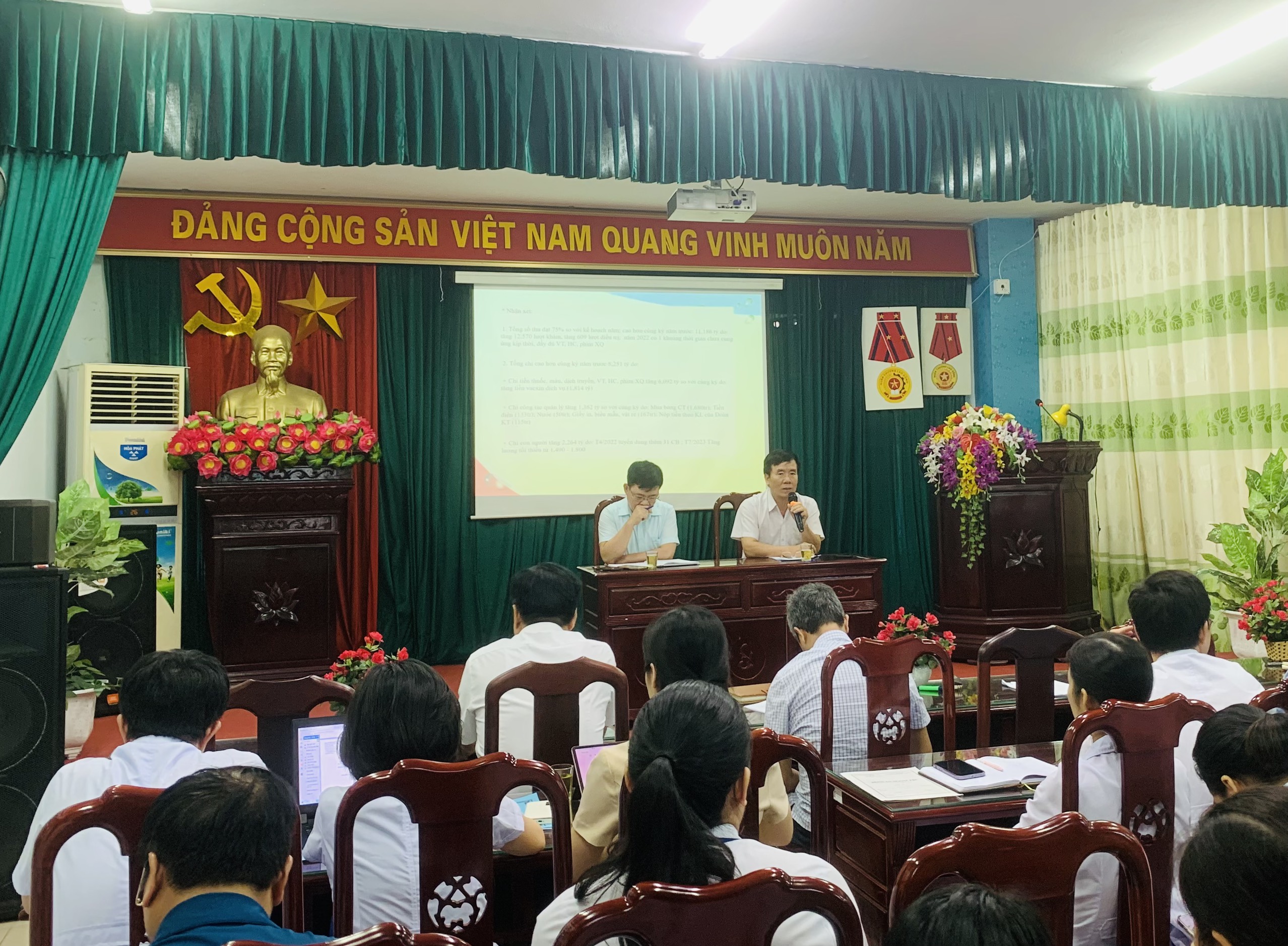 Trung tâm y tế huyện Tiên Du tổ chức hội nghị sơ kết 9 tháng đầu năm 2023