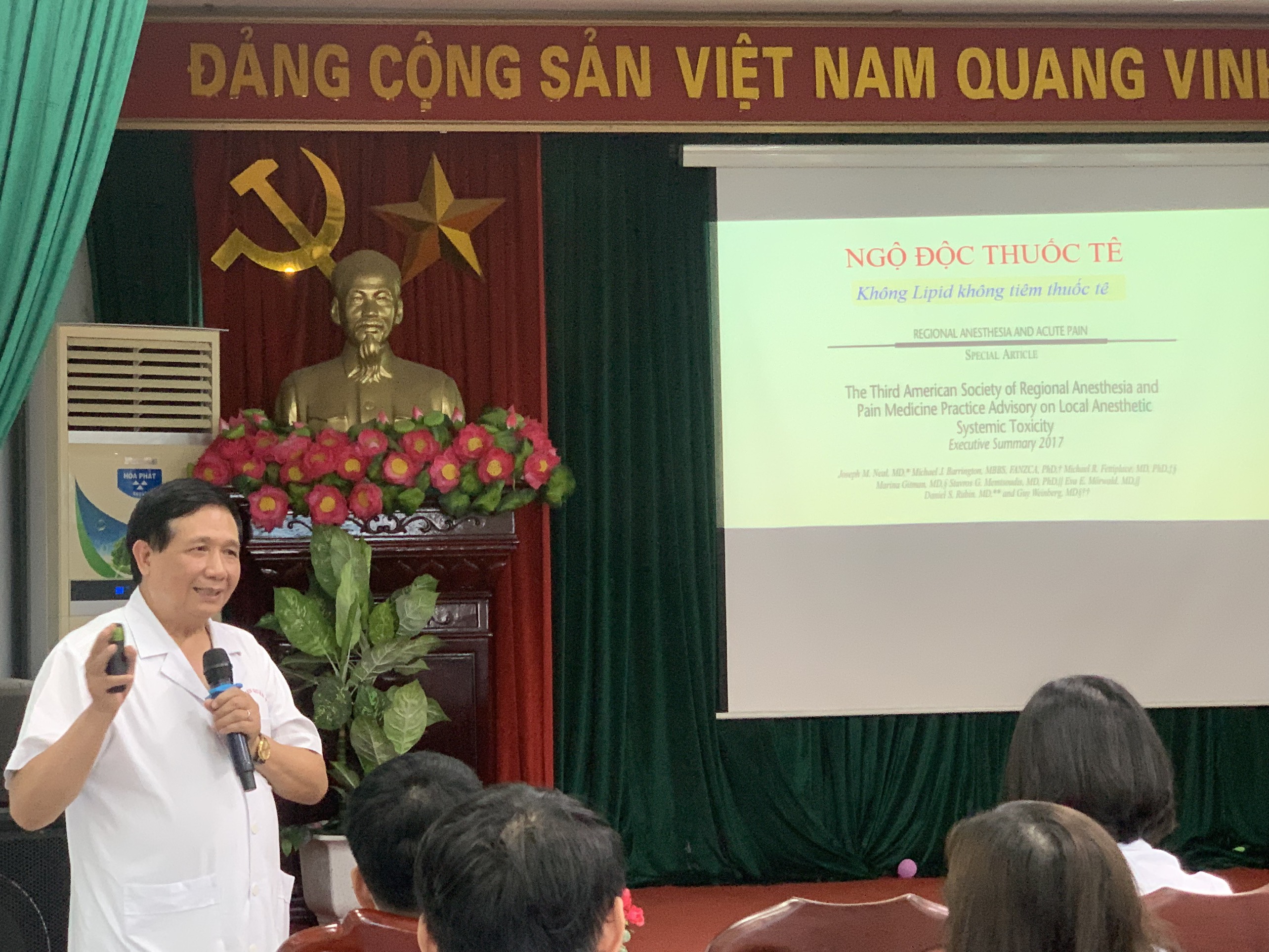 Tập huấn chuyên đề: “Cập nhật phản vệ, sốc phản vệ và ngộ độc thuốc tê”