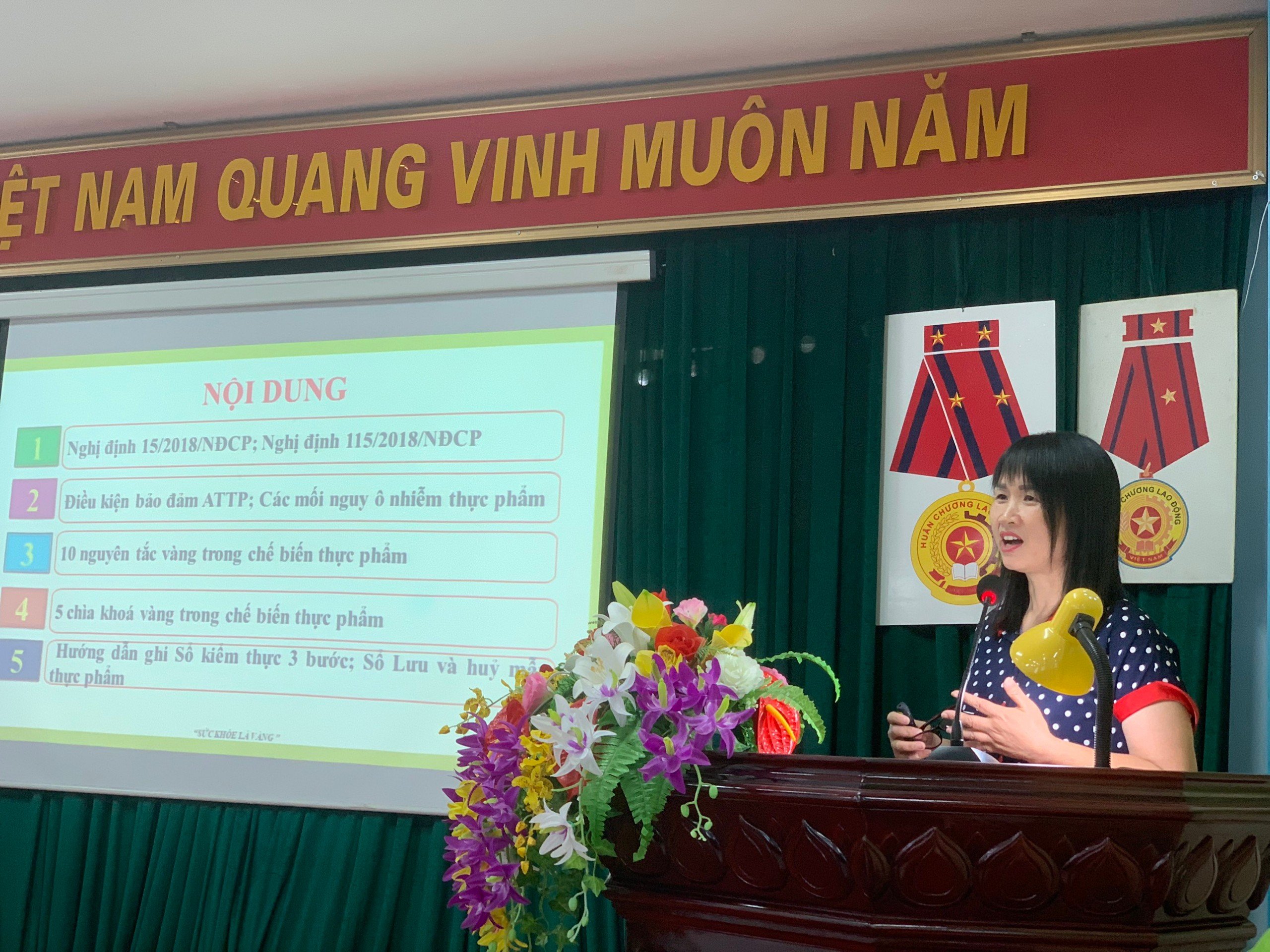 TTYT huyện Tiên Du: Tập huấn kiến thức vệ sinh an toàn thực phẩm cho gần 80 học viên