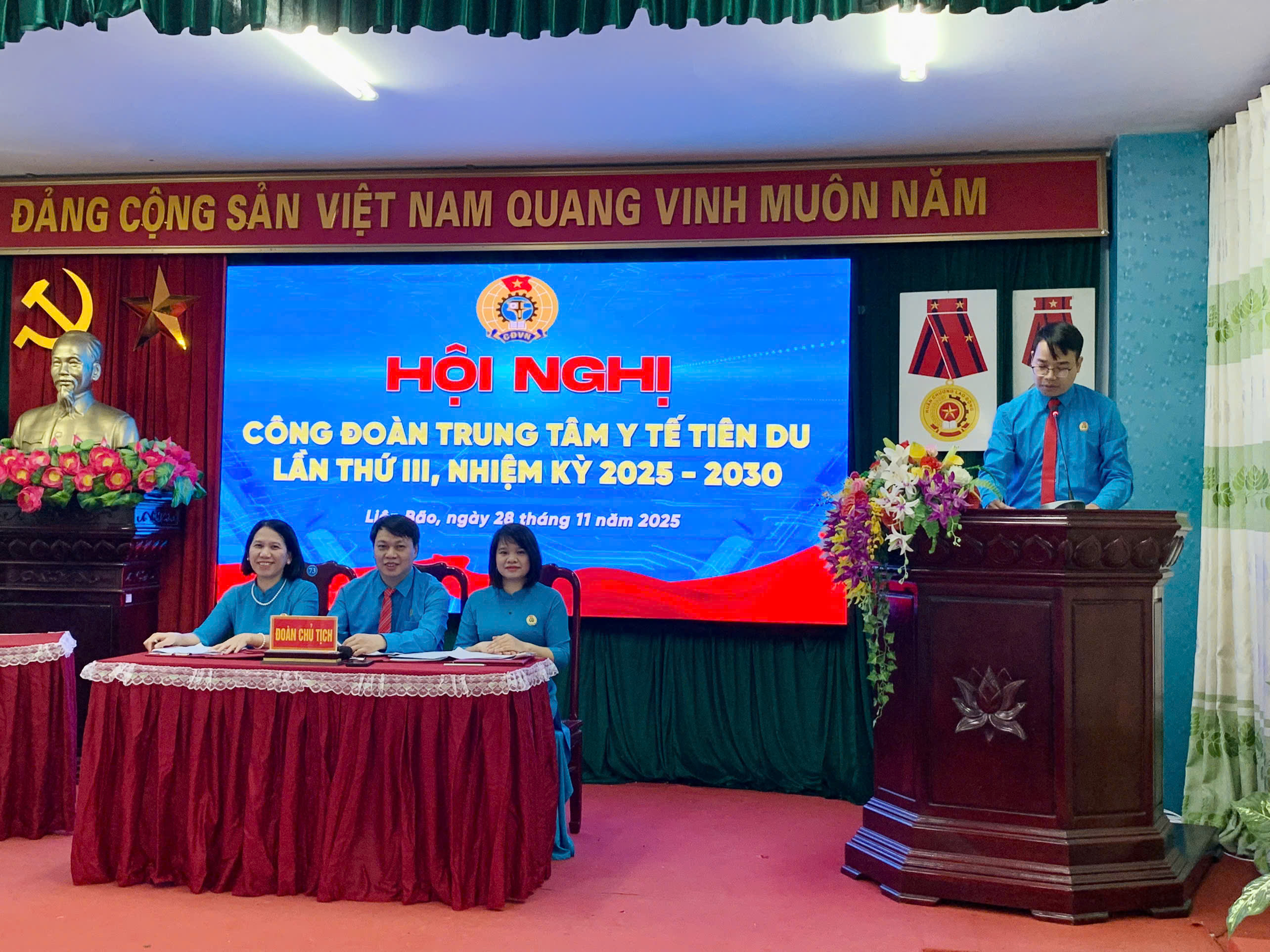 Công đoàn Trung tâm Y tế Tiên Du tổ chức Hội nghị lần thứ III nhiệm kỳ 2025–2030